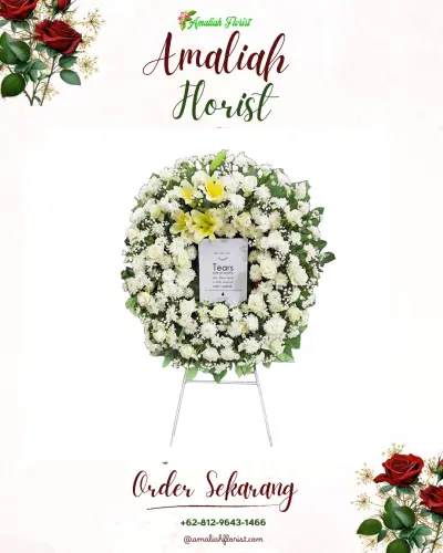 Krans Bunga Duka Cita di Suka Bangun