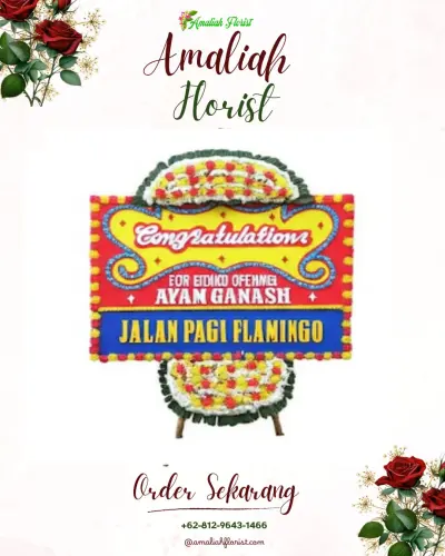 Bunga Papan Congratulation di Suka Bangun